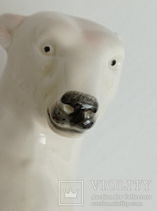 "Белый медведь сидящий" Липпельсдорф ГДР, фото №11