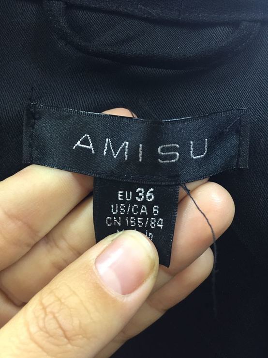 Черное платье пиджак Amisu, фото №4