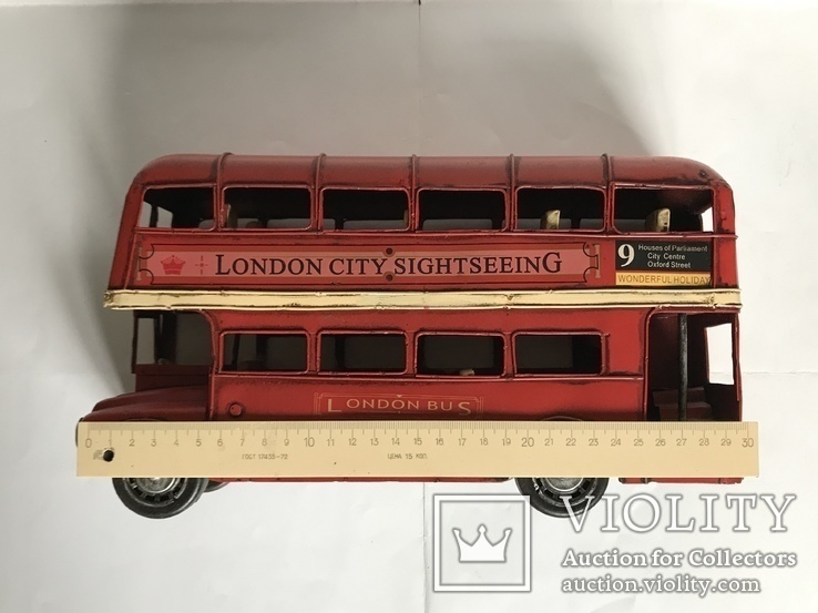 Лондонський Автобус  30 см, фото №13
