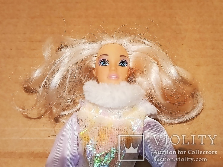 Кукла "Блондинка в сиреневой шубке"., фото №3
