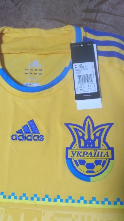 Футболка сборной Украины по футболу Adidas FFU Home Jersey, numer zdjęcia 2