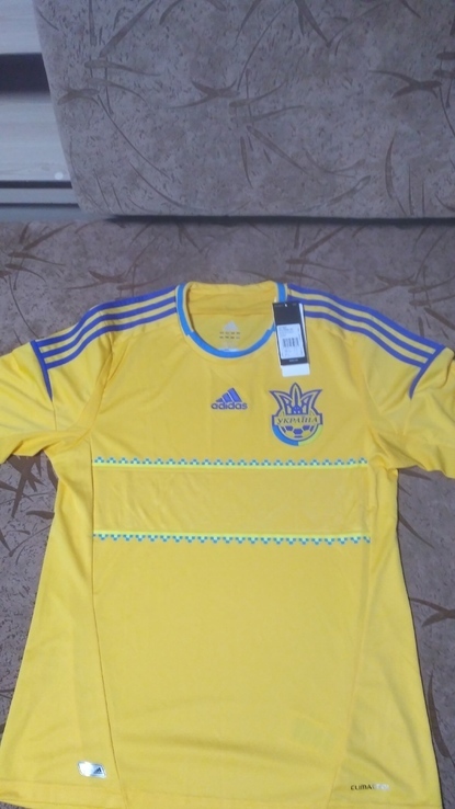Футболка сборной Украины по футболу Adidas FFU Home Jersey, numer zdjęcia 3