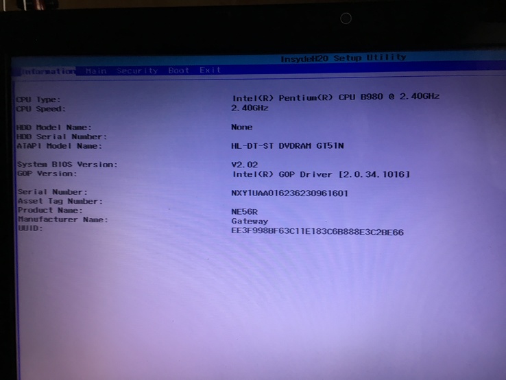 Ноутбук Gateway NE56 IP B980 / 4GB/ 320GB /INTEL HD, фото №9