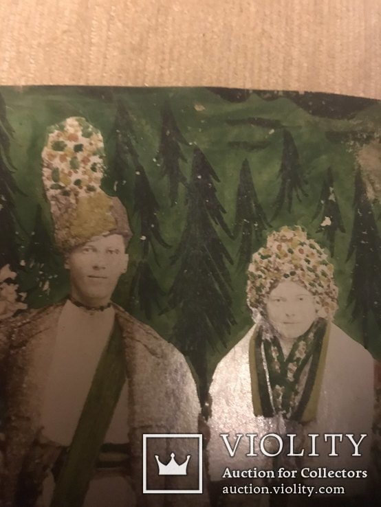 Свадебное фото в нац.костюмах в начале 20-го века(Западная Украина), фото №5