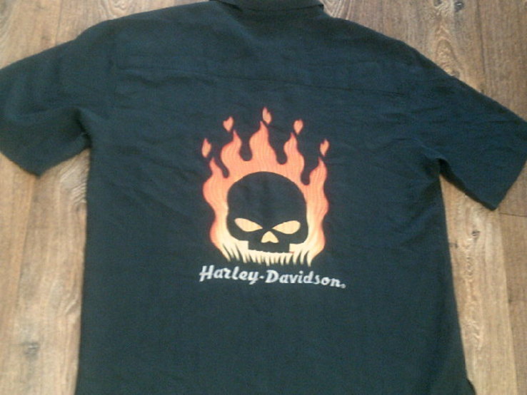 Harley-Davidson - стильная  рубашка разм.L, numer zdjęcia 3