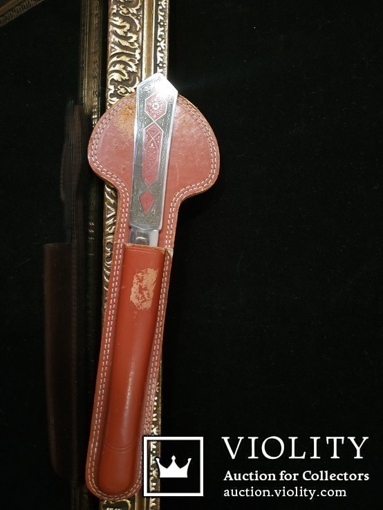 Винтажный нож для бумаги в родном кофре/Клеймо/Германия, фото №3