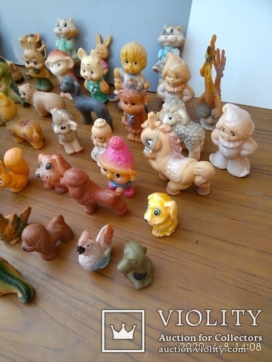 Коллекция 45 шт цельно резиновых игрушек СССР, фото №3