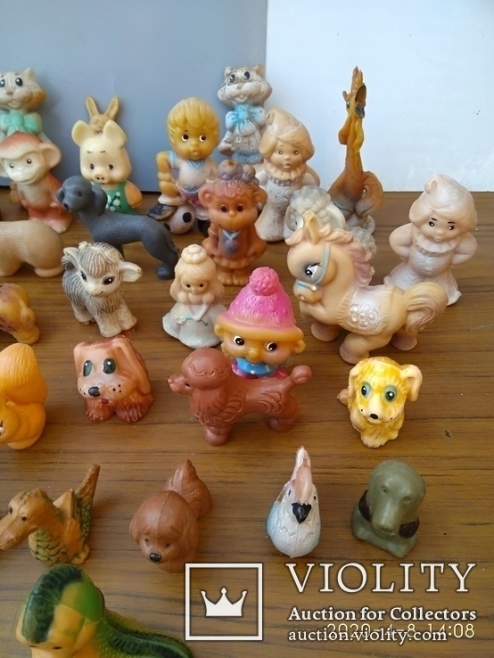 Коллекция 45 шт цельно резиновых игрушек СССР, фото №9