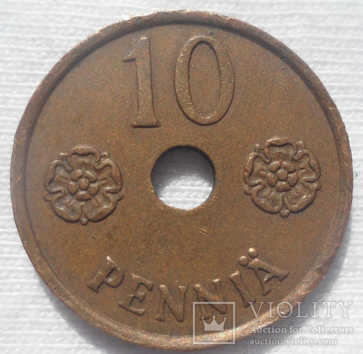 Финляндия 10 пенни 1941, фото №4