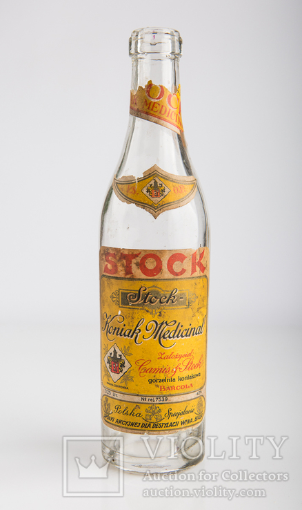 Пляшка від бренді Stock, Польща, 1938 рік