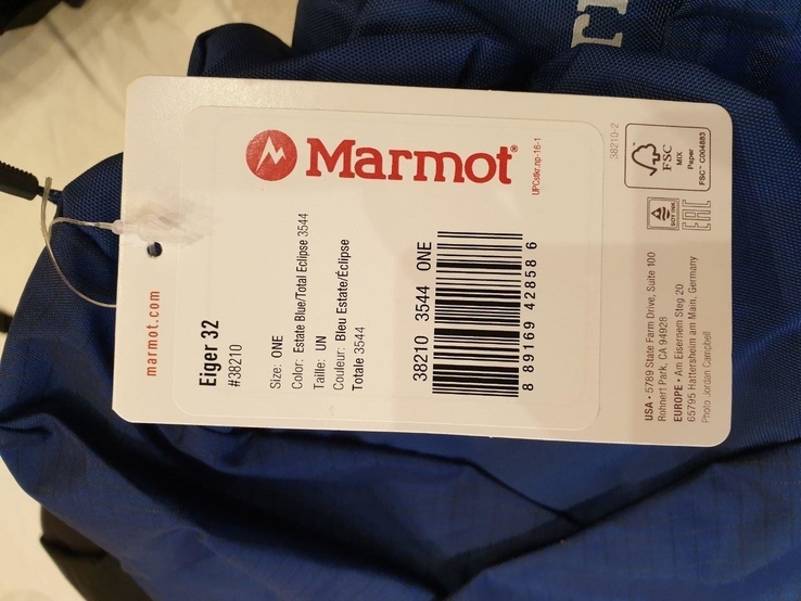Туристический рюкзак Marmot Eiger 32 новый, numer zdjęcia 5