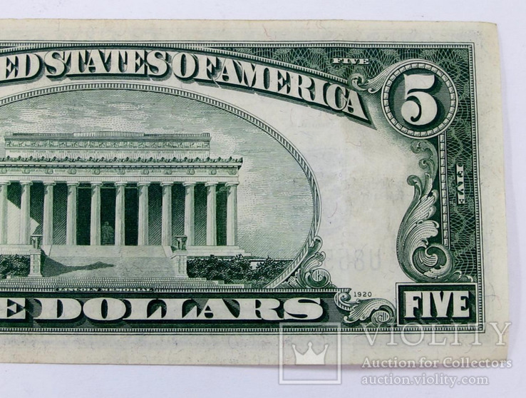 5 долларов США 1934-D FIVE DOLLAR SILVER CERTIFICATE NOTE  9654A (089), фото №6