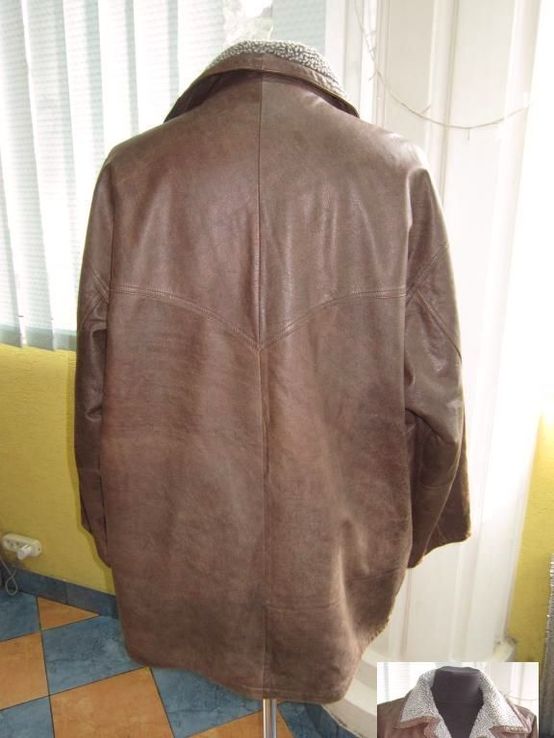 Большая мужская кожаная куртка ECHT LEDER. Германия Лот 883, numer zdjęcia 6