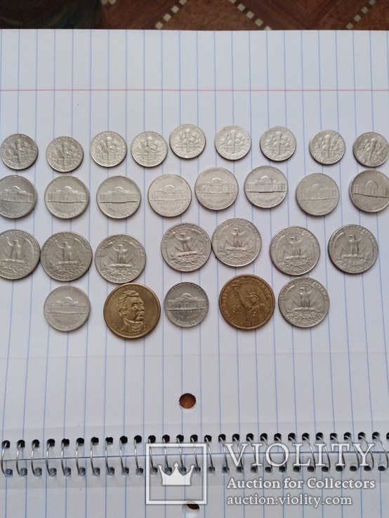 Монеты США разных наминалов, фото №2