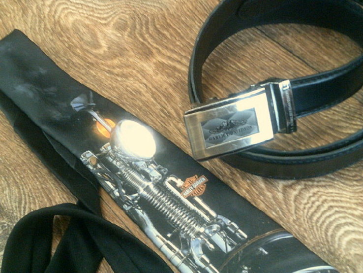 Harley-Davidson - фирменный галстук + ремень