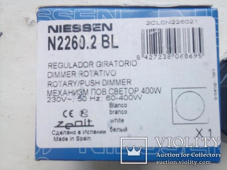Светорегулятор поворотный Niessen Zenit N2260.2 BL новыйПроизводство Испания новый, фото №4