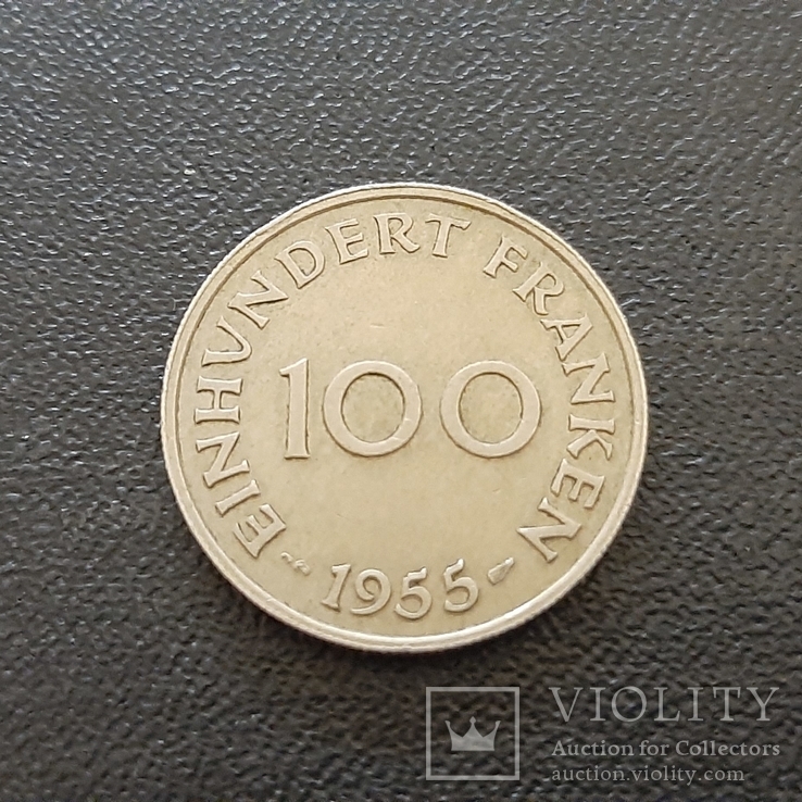 100 франков 1955 года., фото №2