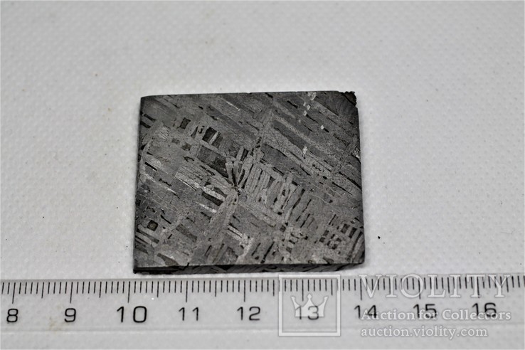 Пластина із залізного метеорита Aletai, 39.1 грам, із сертифікатом автентичності, фото №4