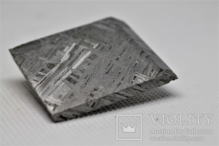 Пластина із залізного метеорита Aletai, 39.1 грам, із сертифікатом автентичності, фото №9