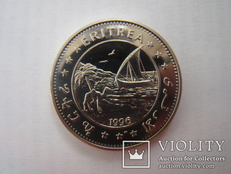 Монета 1 долар, Ерітрея, серія "Preserve planet Earth"; (сокіл), фото №4