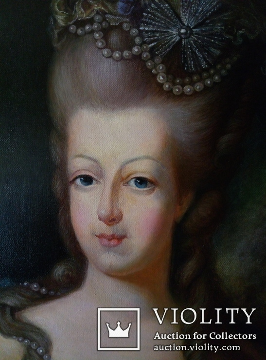 Копия портрета Марии Антуанетты, фото №3