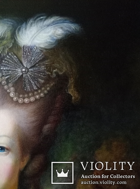 Копия портрета Марии Антуанетты, фото №7