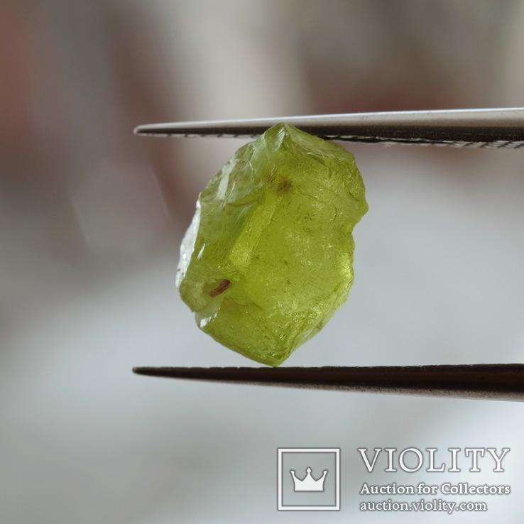 Chrysolite crystal (peridot) 4.1182 carats 9x7x5mm Tanzania, photo number 3