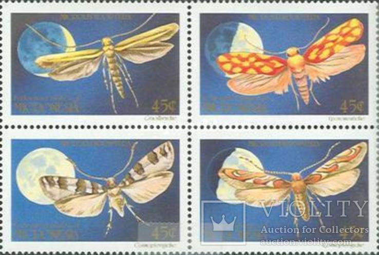 Микронезия 1990 бабочки