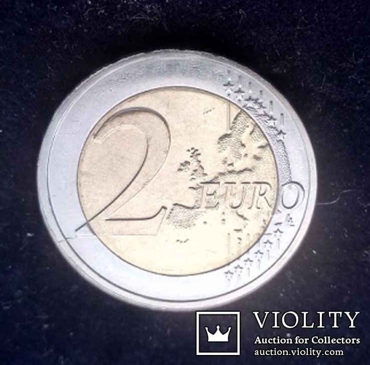2 евро, Франция, Речь Шарля де Голля, 2010 г., UNC, фото №3