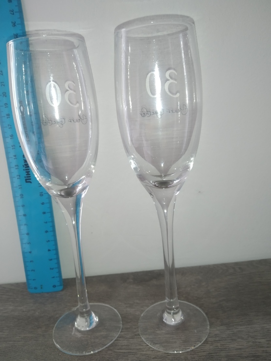 Подарочные бокалы для шампанского в упаковке 2 штуки, фото №11