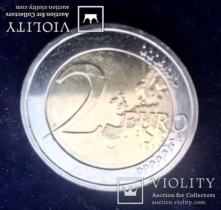 2 евро, Словакия, 10 лет Экономическому и валютному союзу, 2009 г., UNC, фото №3