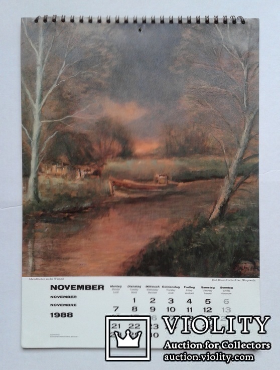 Настенный календарь.(Худ. Бруно Фишер-Уве. ФРГ)., фото №11