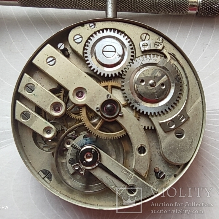 Механизм с золотых карманных часов  Perret &amp; Fils Brenets