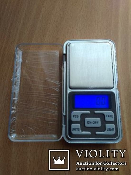 Карманные ювелирные электронные весы до 500 грамм шаг 0,1гр