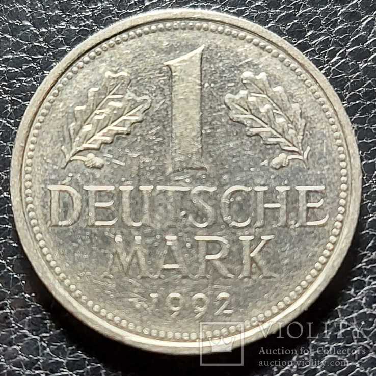ФРГ. 1 марка 1992г. D (монетный двор Мюнхена), фото №3