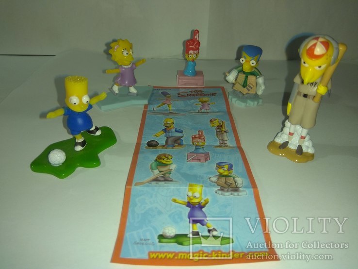 Фигурки Киндер сюрприз из серии Симпсоны The Simpsons (2010)