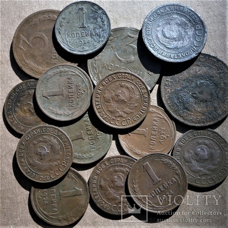 Монеты 1924 г. ( 15 шт.)