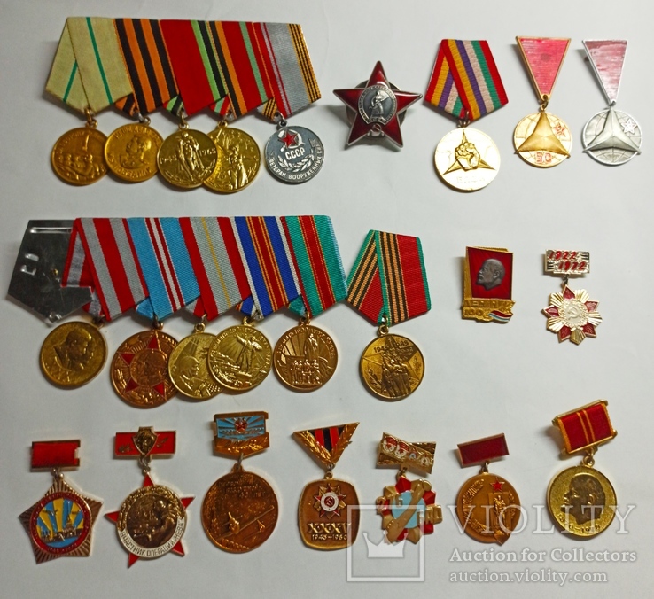 Комплект наград на военного летчика генерал-лейтенанта