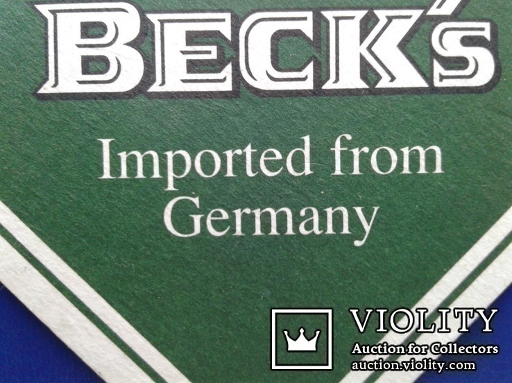 Подставка (бирдекель) BECKs, Германия., фото №8