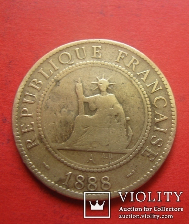 Індокитай Французький 1 цент 1888, фото №5