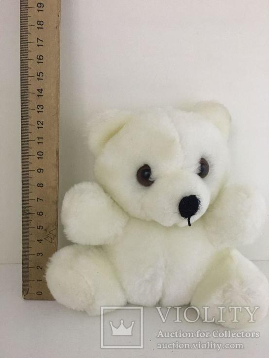 Мягкая игрушка "Белый медвежонок" 13см, фото №6