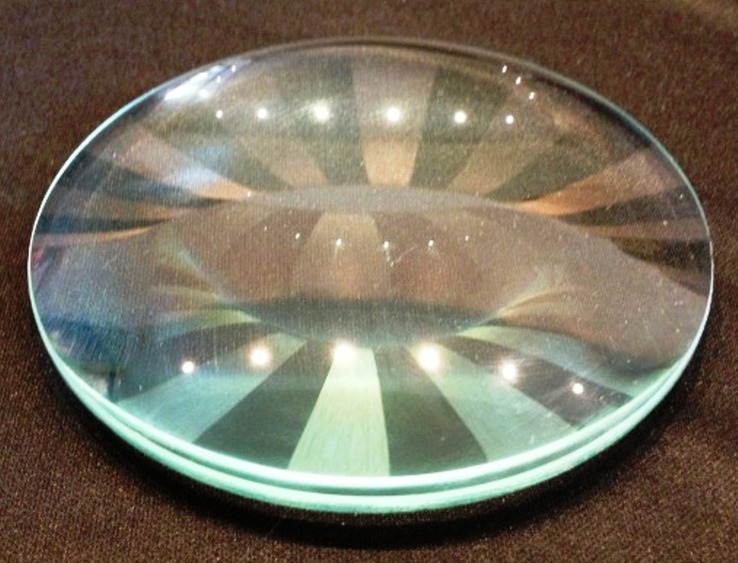 Увеличительное стекло.(Линза) 127 мм.Двояковыпуклая..Кратность примерно 3х +*, фото №4
