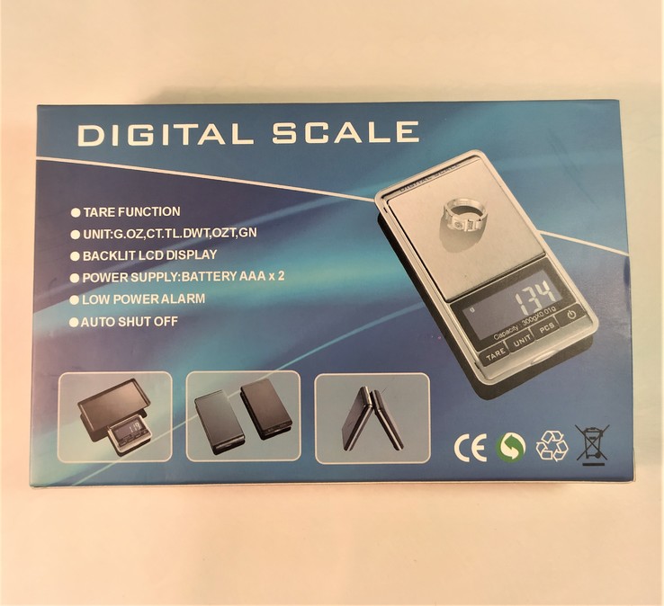 Ювелирные карманные весы Digital Scale 0.01-500г, numer zdjęcia 3