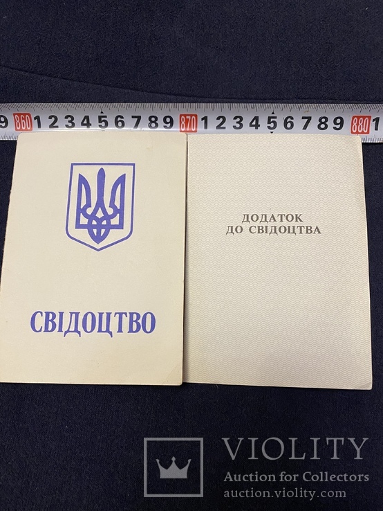 Свідоцтво+додаток до свідоцтва, фото №2