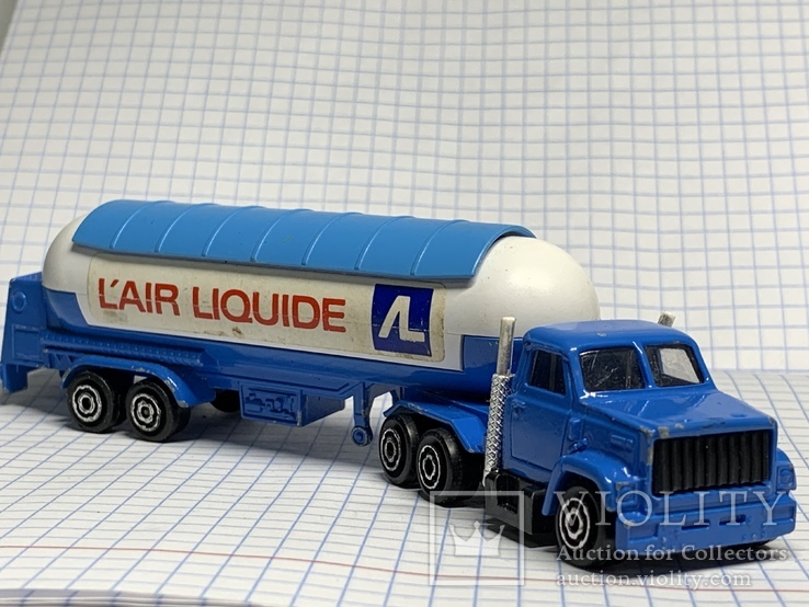 Majorette Mercedes Semi Gas Tanker L'air Liquide #324 Made in France 1/100