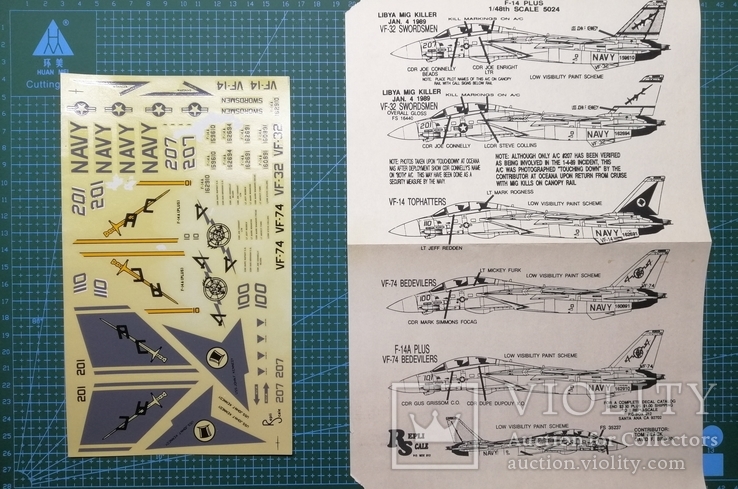 Декаль F-14 PLUS 1/48, фото №2