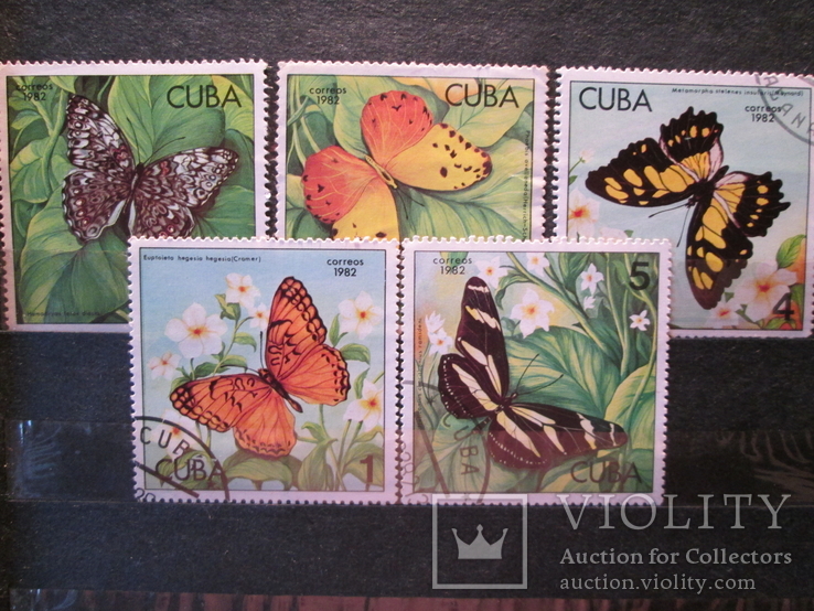 Куба 1982 Бабочки гаш