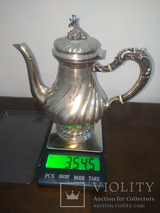 Чайник серебро 800, фото №5