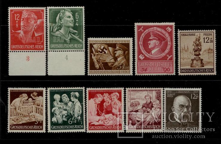 Рейх Німеччина 1944 **/* добірка марок повні серії