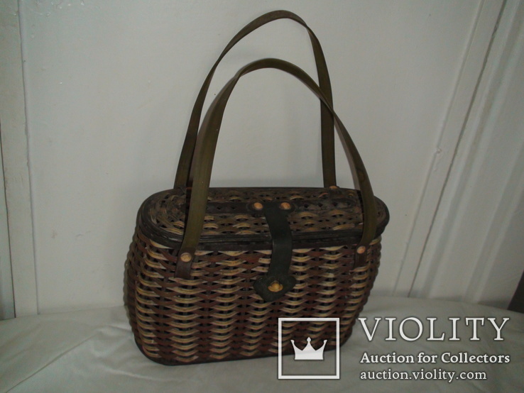 Корзинка сумка детская плетеная миниатюрная, фото №2